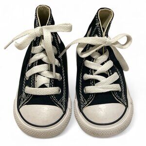 Converse All Star Chuck Taylor Laceup Shoes Infant Size 5 High Tops Black White